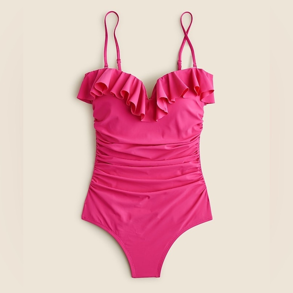 NWT j crew ruffle swimsuit
